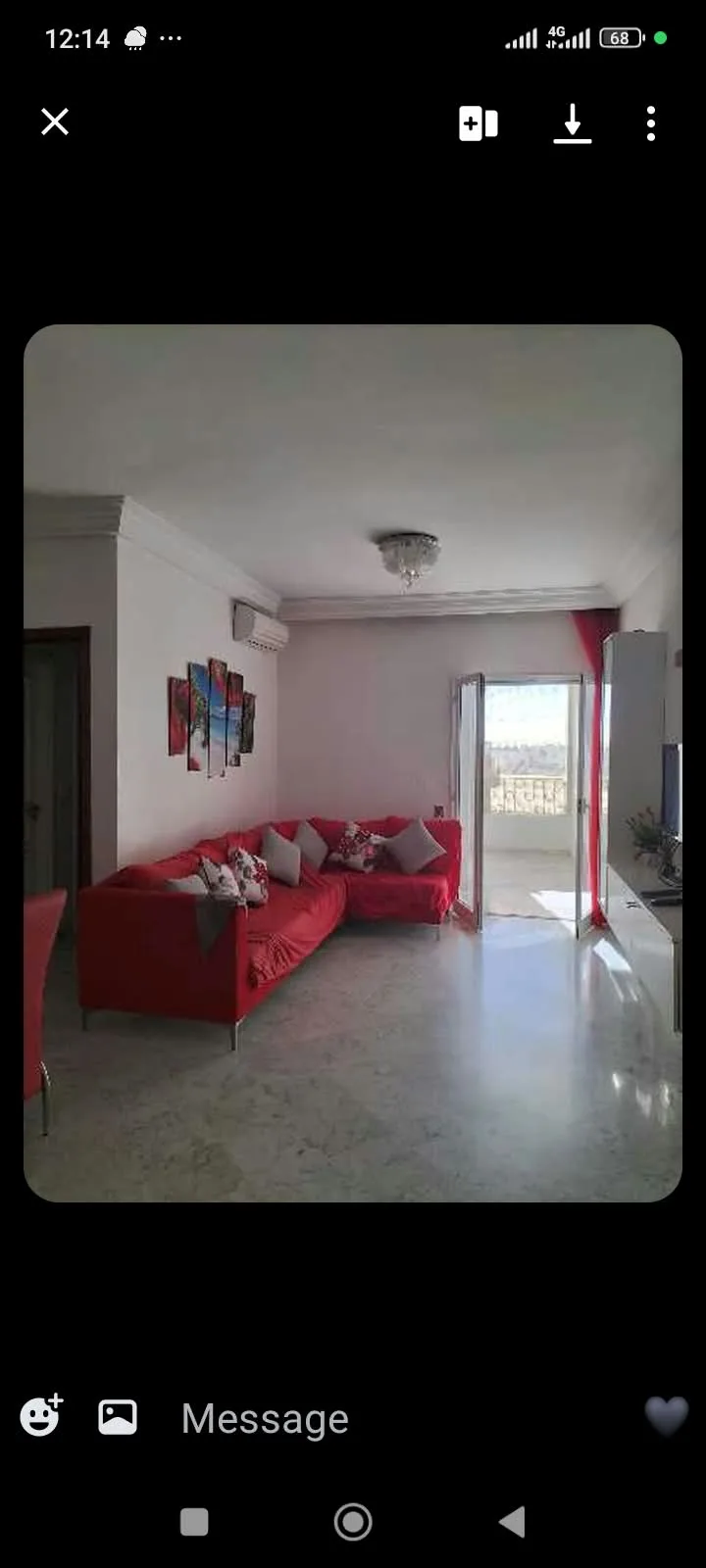 Location S+2 de 105 m² à Carthage, résidence sécurisée